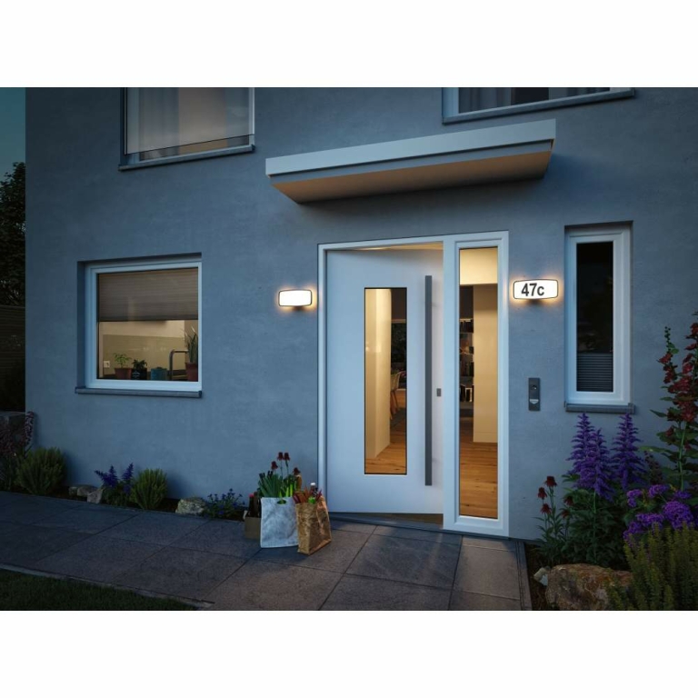 Paulmann LED Hausnummernleuchte Smart Home Zigbee Sheera Bewegungsmelder & Dämmerungssensor RGBW Tunable White IP44