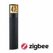 LED Pollerleuchte Smart Home Zigbee Padea Dämmerungssensor  Tunable Warm IP44  847mm Tunable Warm 8,5W 700lm 230V  Anthrazit  Kunststoff