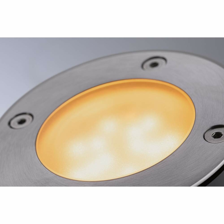 Paulmann Plug & Shine LED Bodeneinbauleuchte Smart Home Zigbee 1m Einzelspot  IP65 Tunable White 4,6W   Schwarz#Edelstahl