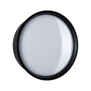 LED Außenwandleuchte Platomo schwarz rund IP44 1200lm 3000K seewasserresistent (LED fest verbaut)