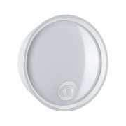LED Außenwandleuchte Platomo weiß rund mit Bewegungsmelder IP44 1200lm 3000K seewasserresistent (LED fest verbaut)