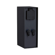 Plug & Shine Steckdosensäule Rio  IP44 Anthrazit