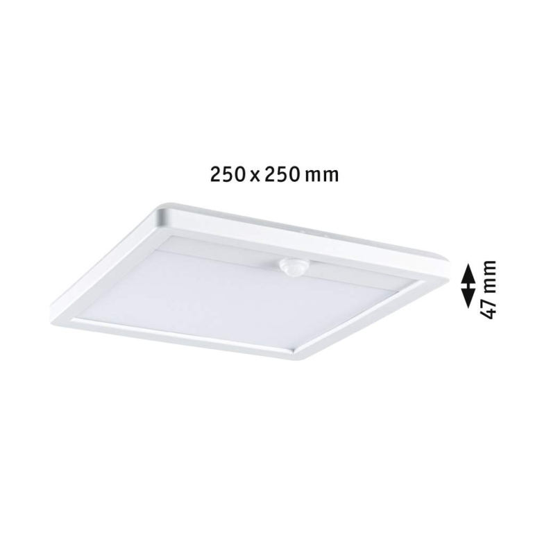 Paulmann LED Außenwandleuchte Lamina weiß eckig mit Backlight und Bewegungsmelder IP44 14W 920lm Tunable Warm 230V