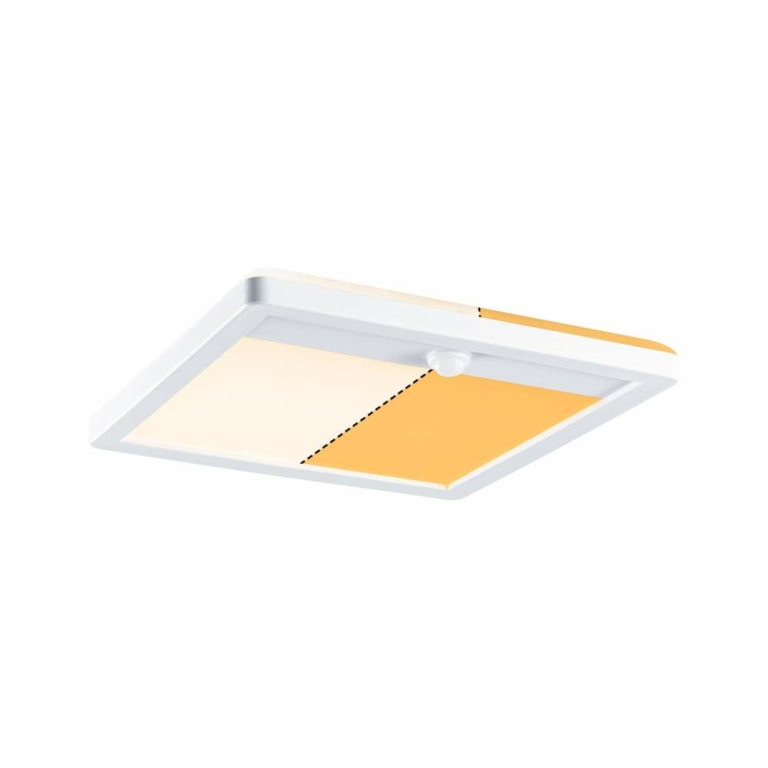 Paulmann LED Außenwandleuchte Lamina weiß eckig mit Backlight und Bewegungsmelder IP44 14W 920lm Tunable Warm 230V