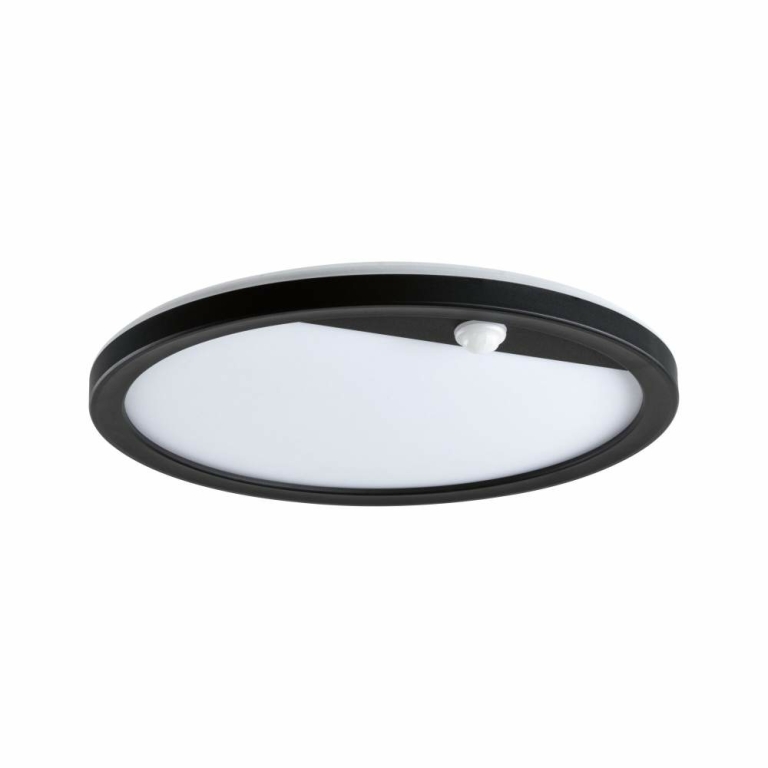 Paulmann LED Außenwandleuchte Lamina schwarz rund mit Backlight und Bewegungsmelder IP44 14W 1150lm Tunable Warm 230V
