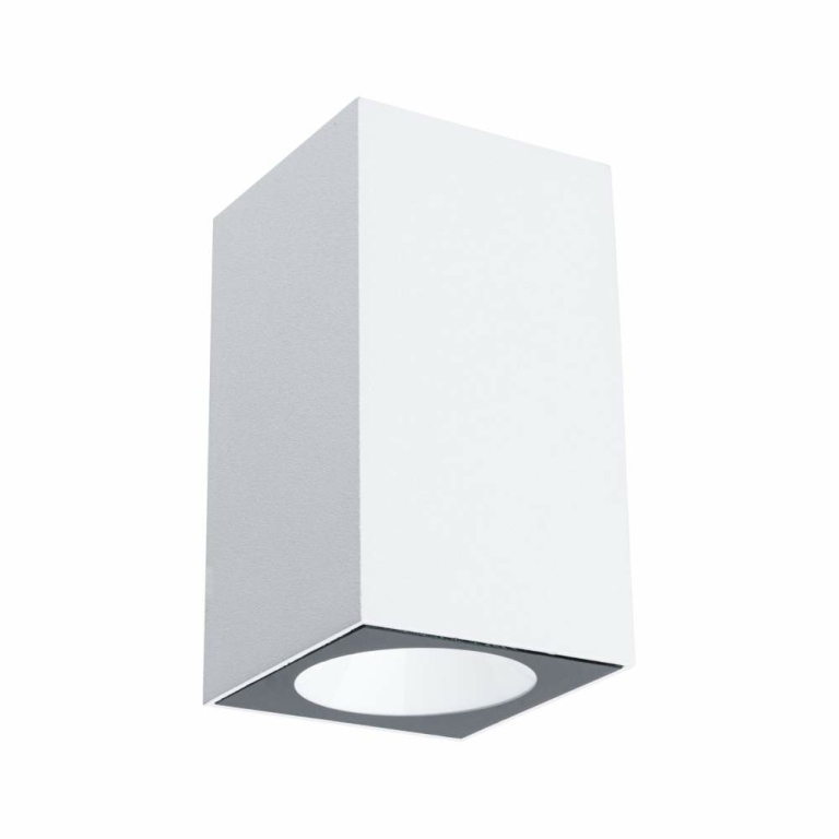 Paulmann LED Außenwandleuchte Flame insektenfreundlich IP44 eckig 58x103mm 2200K 4W 265lm 230V 75° Weiß Metall