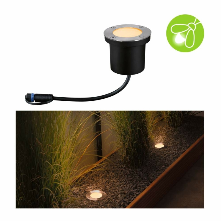 Paulmann Plug & Shine LED Bodeneinbauleuchte Floor Einzelleuchte  IP67 2200K 4,5W   Anthrazit