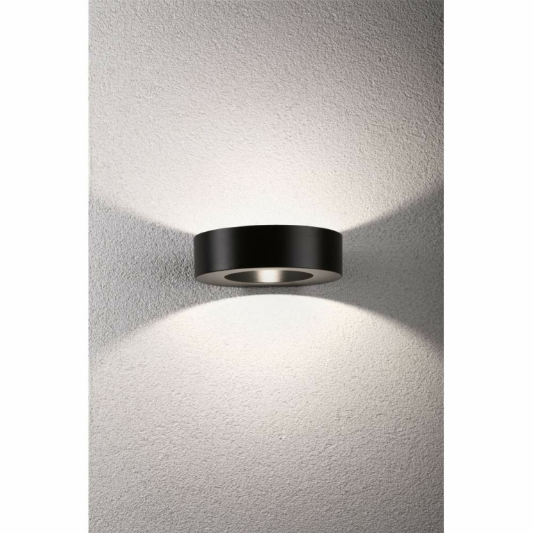 Paulmann LED Außenwandleuchte Renga anthrazit IP44 270lm 3000K seewasserresistent (LED fest verbaut)