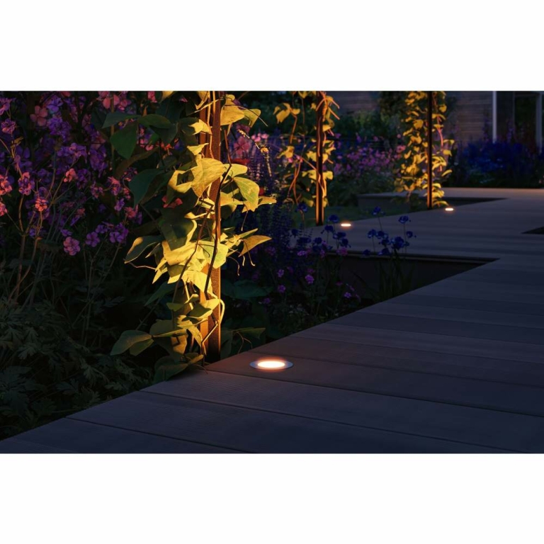 Paulmann Plug & Shine LED Bodeneinbauleuchte Floor Einzelleuchte  IP67 2200K 2W   Silber