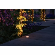 Plug & Shine LED Bodeneinbauleuchte Floor Einzelleuchte  IP67 2200K 2W   Silber