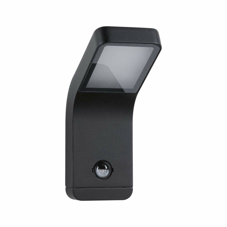 Paulmann LED Außenwandleuchte Kulma mit Bewegungsmelder anthrazit aluminium IP44 500lm 3000K 230V seewasserresistent