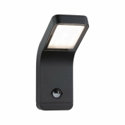 LED Außenwandleuchte Kulma mit Bewegungsmelder anthrazit aluminium IP44 500lm 3000K 230V seewasserresistent