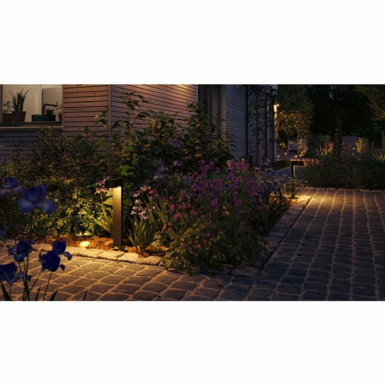 Paulmann LED Pollerleuchte Capea Insektenfreundlich IP44  500mm 2200K 6W 450lm 230V 98° Schwarz  Aluminium