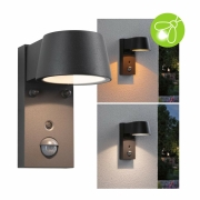 LED Außenwandleuchte Capea anthrazit aluminium mit Bewegungsmelder & Dämmerungsschalter IP44 6W 450lm Tunable Warm 230V