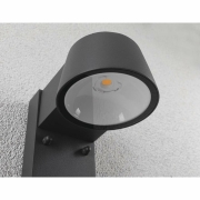 LED Außenwandleuchte Capea anthrazit aluminium mit Bewegungsmelder & Dämmerungsschalter IP44 6W 450lm Tunable Warm 230V