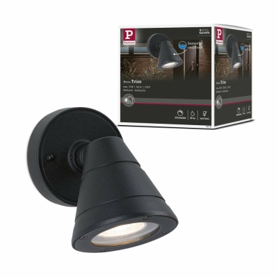 Paulmann 94399 Outdoor Wandleuchte Lantea Anthrazit IP44 max. W E27 230V  ohne | Lampen1a