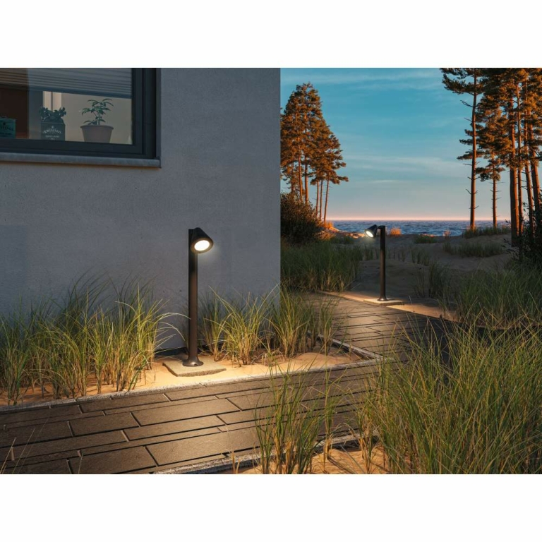 Paulmann Pollerleuchte Trian IP44 rund 600mm  max. 35W  230V  Anthrazit  Aluminium