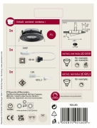 Einbauleuchte Nova Plus GU5,3 / GU10 max. 35W rund IP65 Schwarz matt schwenkbar dimmbar 230/12V