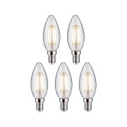 Filament 230V LED Kerze E14  5x470lm 5x4,8W 2700K  Klar