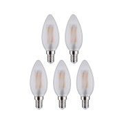 Filament 230V LED Kerze E14  5x470lm 5x4,8W 2700K  Matt