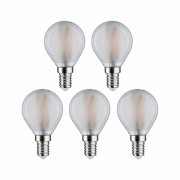 Filament 230V LED Tropfen E14  5x470lm 5x4,8W 2700K  Matt