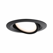 LED Einbauleuchte Nova Plus Coin Einzelleuchte schwenkbar IP65 rund 93mm 30° Coin 6W 470lm 230V dimmbar 2700K Schwarz matt