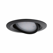LED Einbauleuchte Nova Plus Coin Einzelleuchte schwenkbar IP65 rund 93mm 30° Coin 6W 470lm 230V dimmbar 2700K Schwarz matt