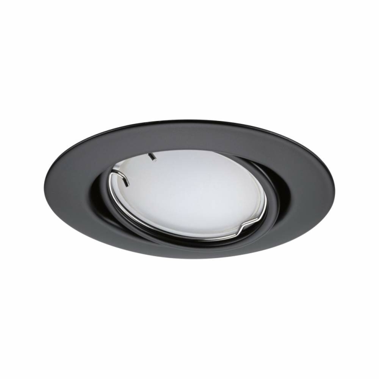 Paulmann LED Einbauleuchte Smart Home Zigbee Base Coin Basisset schwenkbar  rund 90mm 20°  3x4,9W 3x420lm 230V dimmbar RGBW+ Schwarz matt