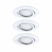 LED Einbauleuchte Smart Home Zigbee Base Coin Basisset schwenkbar  rund 90mm 20°  3x4,9W 3x420lm 230V dimmbar RGBW+ Weiß