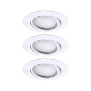 LED Einbauleuchte Smart Home Zigbee Base Coin Basisset schwenkbar  rund 90mm 20°  3x4,9W 3x430lm 230V dimmbar 3000K Weiß