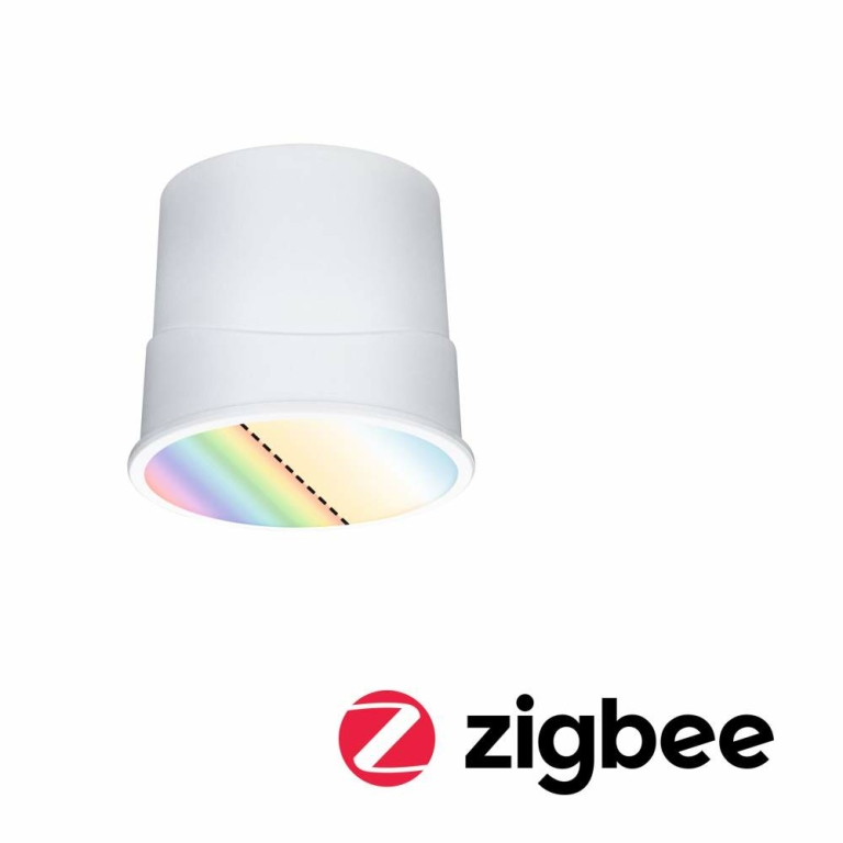 Paulmann LED Modul Einbauleuchte Smart Home Zigbee Base Coin    rund 50mm  Coin 4,9W 420lm 230V dimmbar RGBW+ Satin