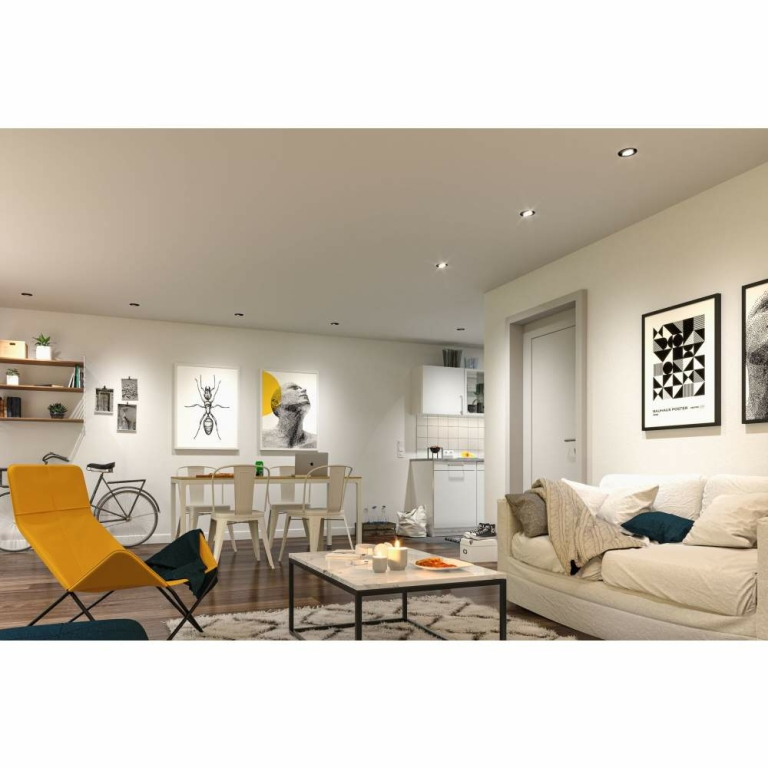 Paulmann LED Modul Einbauleuchte Smart Home Zigbee Base Coin    rund 50mm  Coin 4,9W 420lm 230V dimmbar RGBW+ Satin