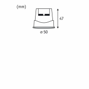LED Modul Einbauleuchte Smart Home Zigbee Base Coin    rund 50mm  Coin 4,9W 420lm 230V dimmbar RGBW+ Satin