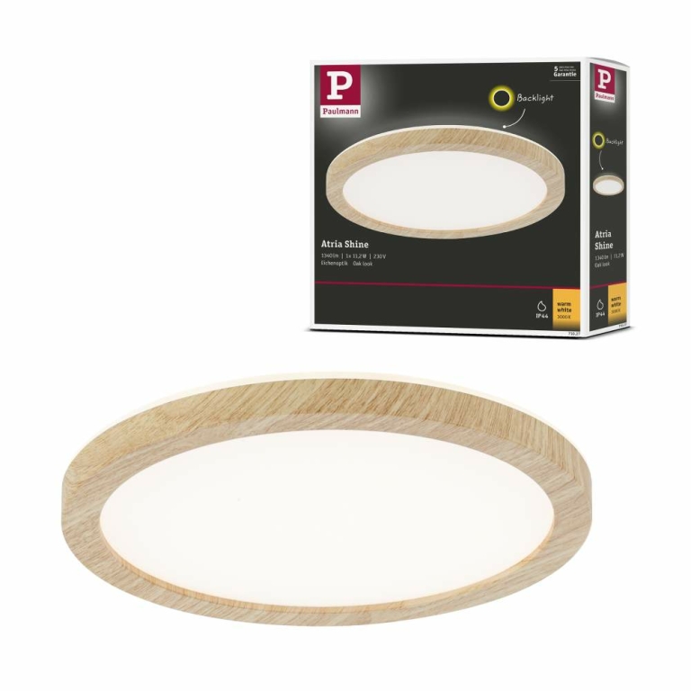 Paulmann 71052 LED Panel Cosara IP44 rund 300mm 15W 1300lm 3000K Beige |  Lampen1a