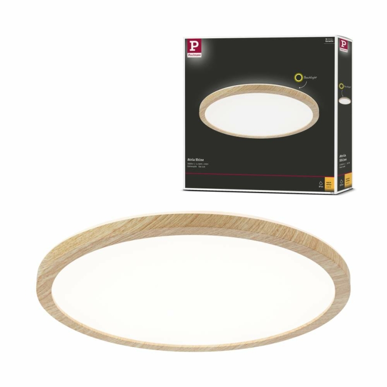 Paulmann 71052 LED Panel Cosara 300mm rund Lampen1a IP44 15W | Beige 1300lm 3000K