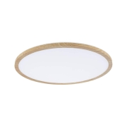 LED Panel Atria Shine Backlight  IP44 rund 420mm  22W 2300lm 3000K Holzoptik