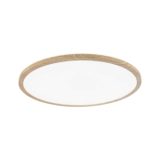 LED Panel Atria Shine Backlight  IP44 rund 420mm  22W 2300lm 4000K Holzoptik