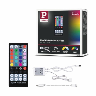 Paulmann MaxLED Controller RGBW inkl. IR-Remote DC 24V max. 144W Weiß