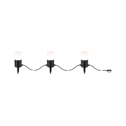 Plug & Shine LED Lichterkette Tubs 6m IP44 3000K 3x2W Anthrazit