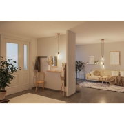 White Lampion Filament 230V LED Kolben ST64 E27 400lm 4,3W 3000K dimmbar Weiß