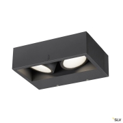 LED Außenwandleuchte ESKINA FRAME WL DOUBLE anthrazit IP65 IK06 27W CCT 3000/4000K