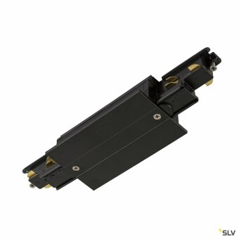 SLV Längsverbinder, für S-TRACK 3-Phasen-Einbauschiene, schwarz, DALI