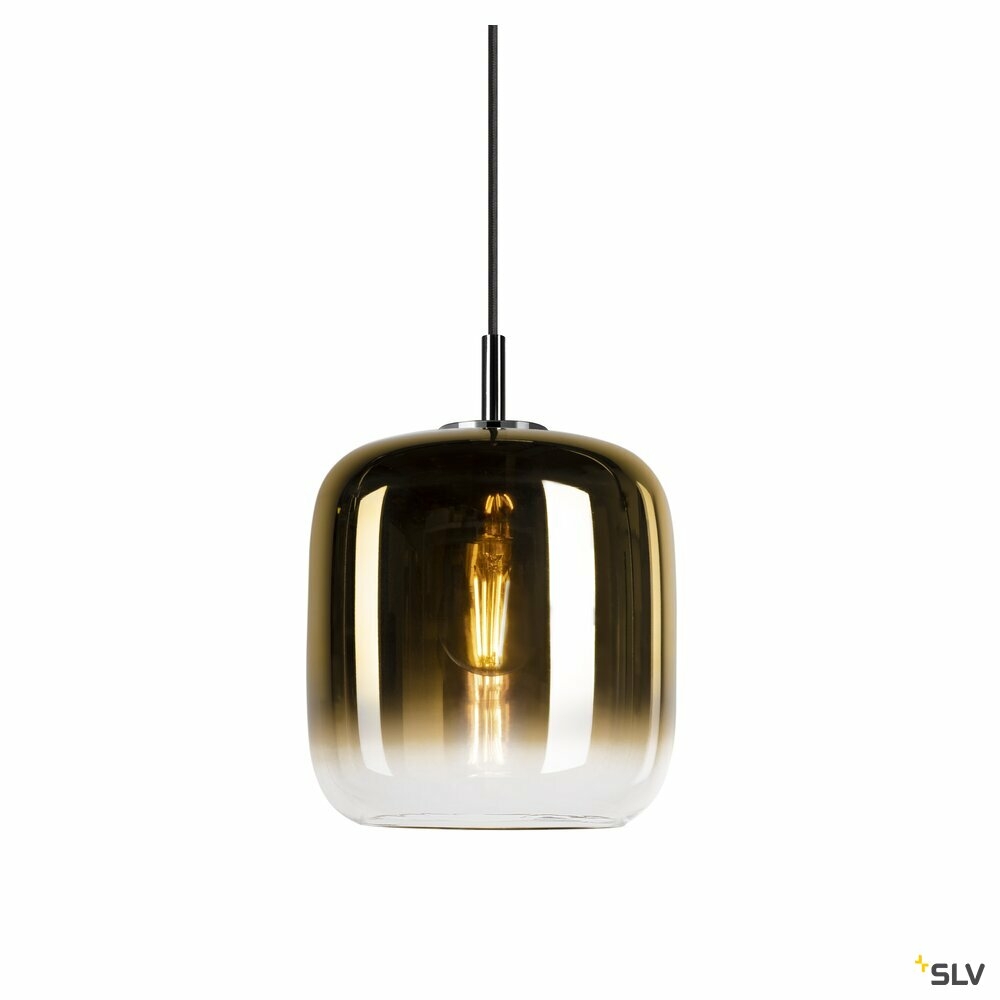 SLV 1006395 PANTILO 20 PD E27 Pendelleuchte gold/chrom | Lampen1a