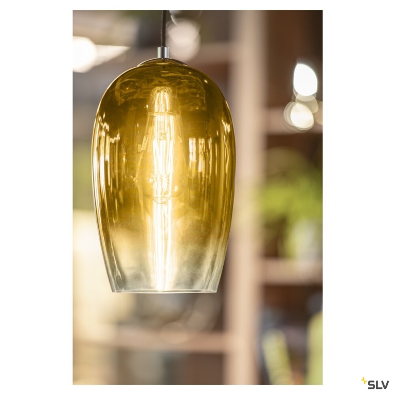 SLV PANTILO OVAL PD, E27 Pendelleuchte, gold