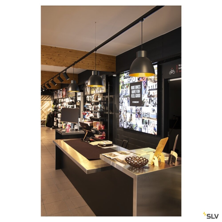 SLV PARA DOME, Leuchtenschirm aluminium black/gold