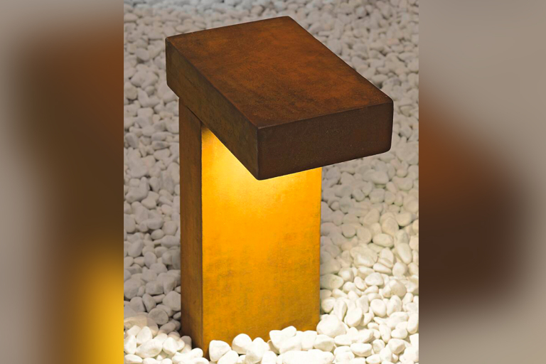 SLV RUSTY® PATHLIGHT 40 LED-Wegeleuchte Außenstandleuchte rost farbend 3000K 470lm IP55 FeCSi-Stahl gerostet Höhe 40cm