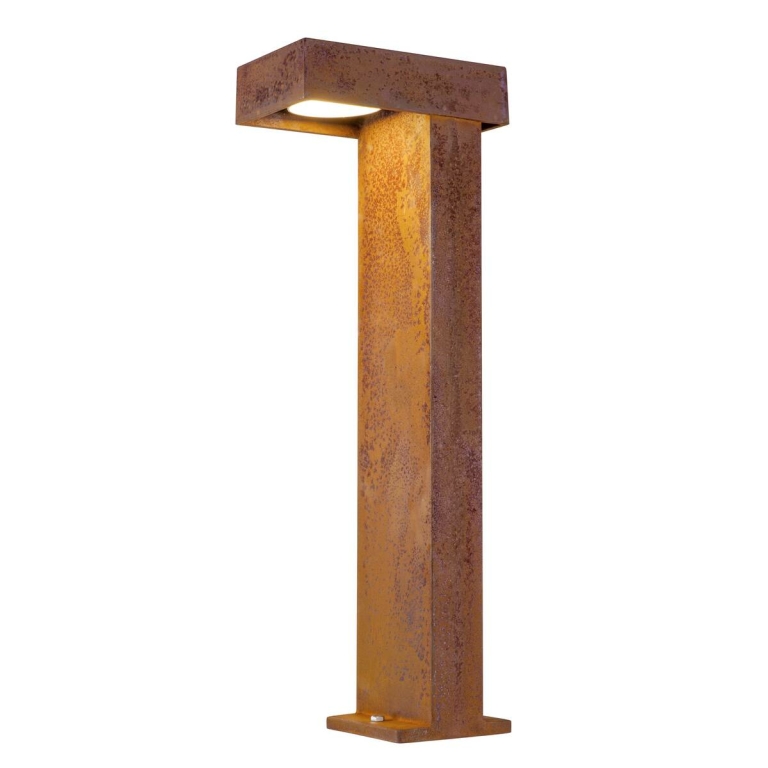SLV RUSTY® PATHLIGHT 70 LED-Wegeleuchte Außenstandleuchte rost farbend 3000K 470lm IP55 FeCSi-Stahl gerostet Höhe 70cm