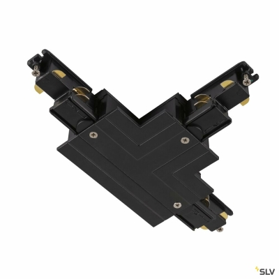 SLV T-Verbinder, für S-TRACK 3-Phasen-Einbauschiene, Erde innen links, schwarz, DALI