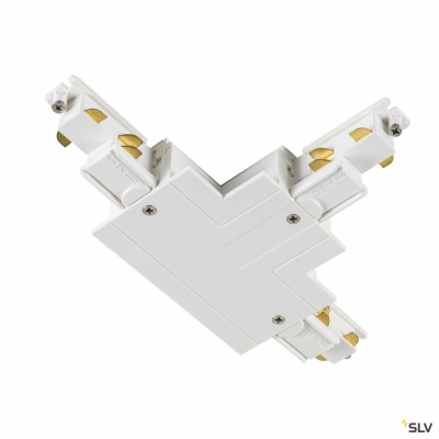 SLV T-Verbinder, für S-TRACK 3-Phasen-Einbauschiene, Erde innen rechts, weiß, DALI