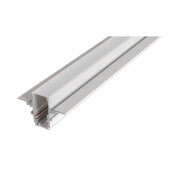 48V TRACK, Schienenabdeckung, 26mm, für Aufbauschiene tief und Einbauschiene,2 m, weiß